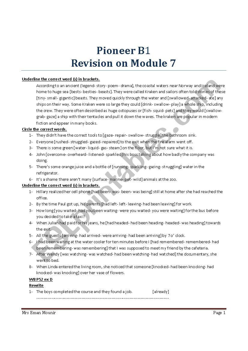 practice questions for B1 level