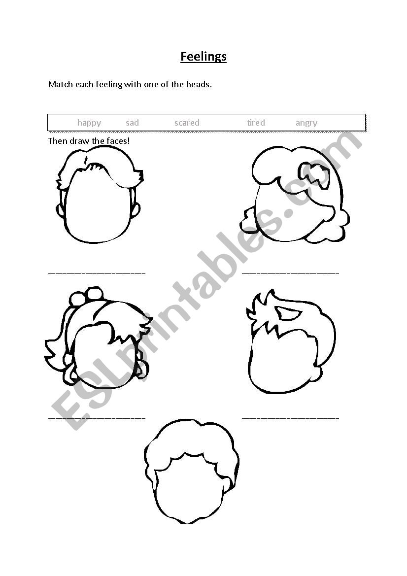 Feelings- Vocabulary  worksheet