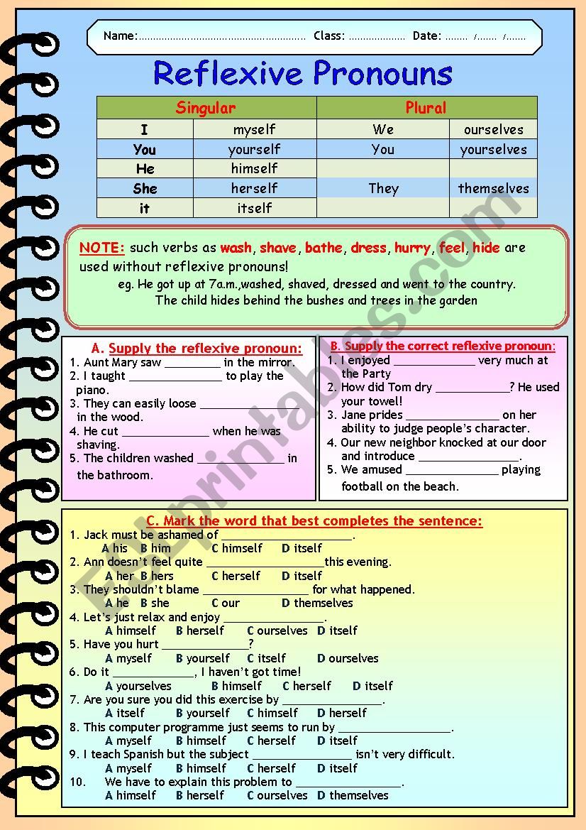 reflexive-pronouns-esl-worksheet-by-grenader157