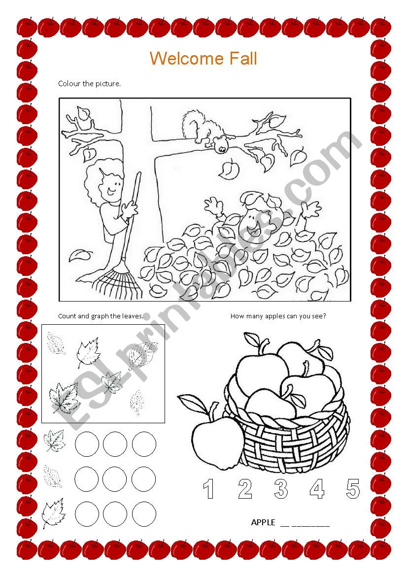 Fall Season worksheet