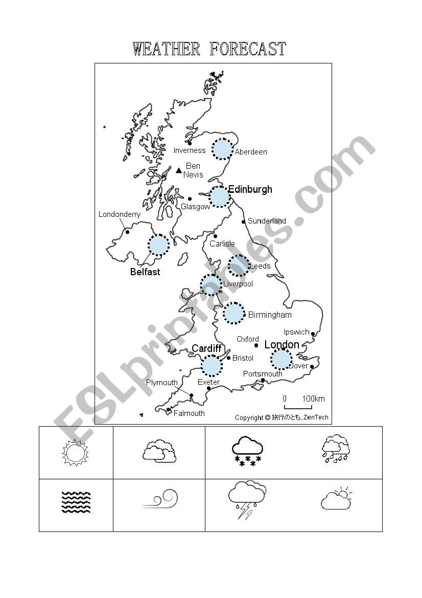 Weather Forecast activity worksheet