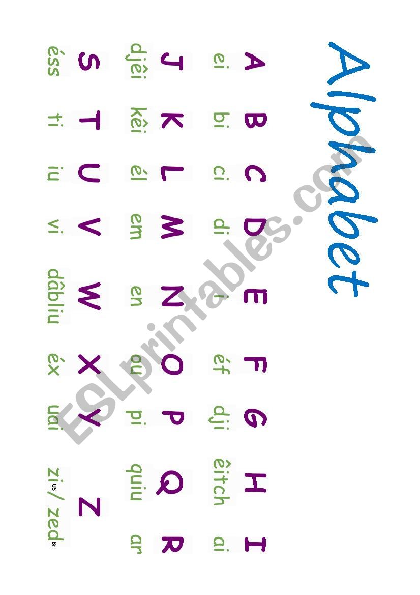 Alphabet worksheet