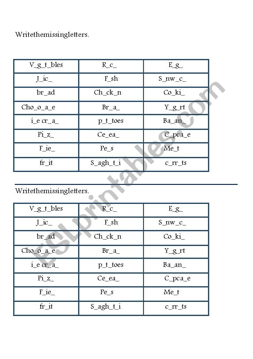 Places Double Puzzle worksheet