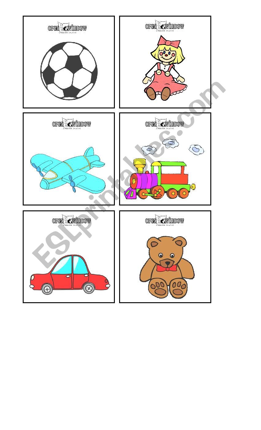 TOYS FLASHCARDS worksheet