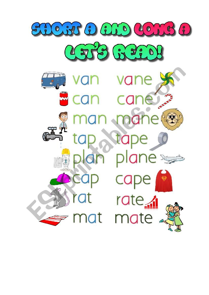 Short and Long Vowel A Reading Worksheet - ESL worksheet by ant_katya With Regard To Short And Long Vowels Worksheet