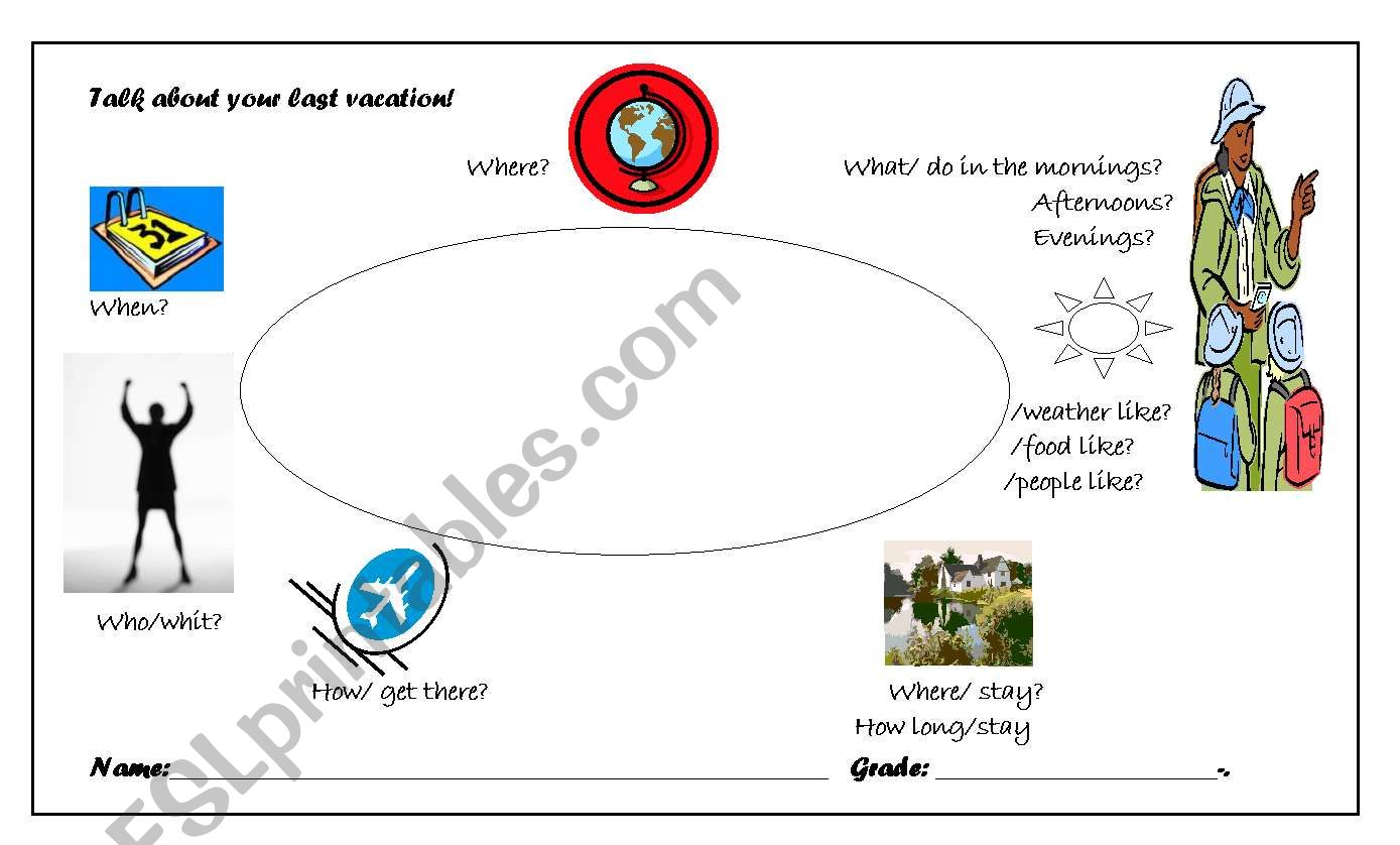 vacation worksheet