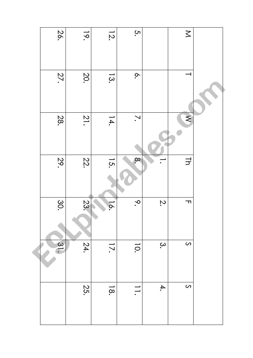 in the classroom worksheet
