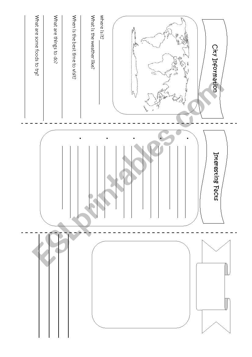 Travel Brochure Template worksheet