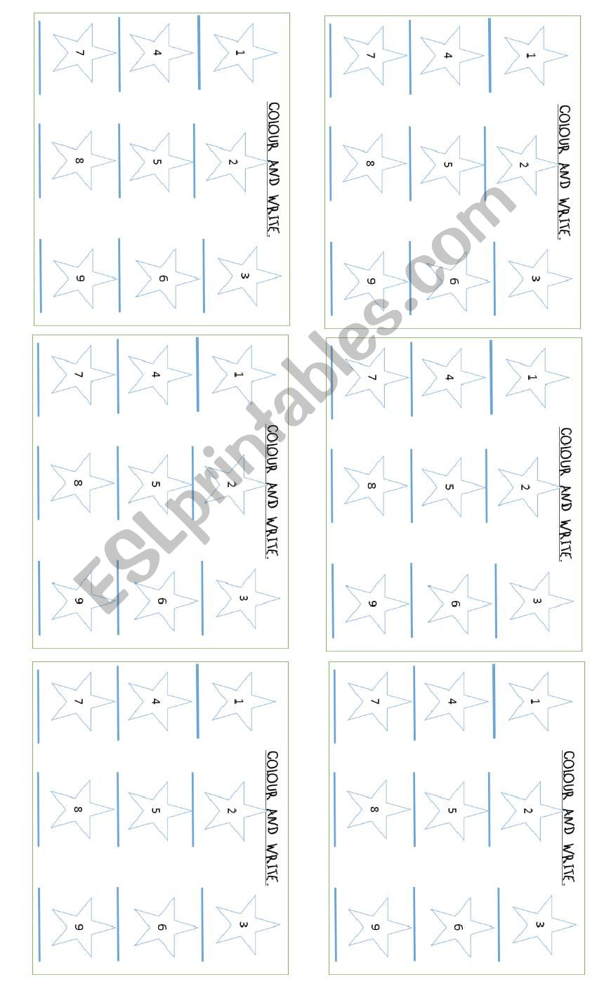 COLORS worksheet