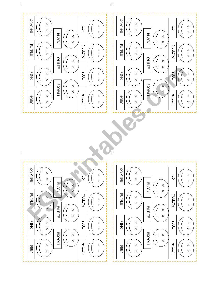 COLOURS worksheet