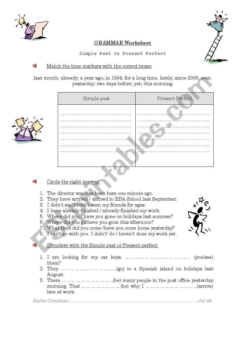 Simple Past vs Present perfect