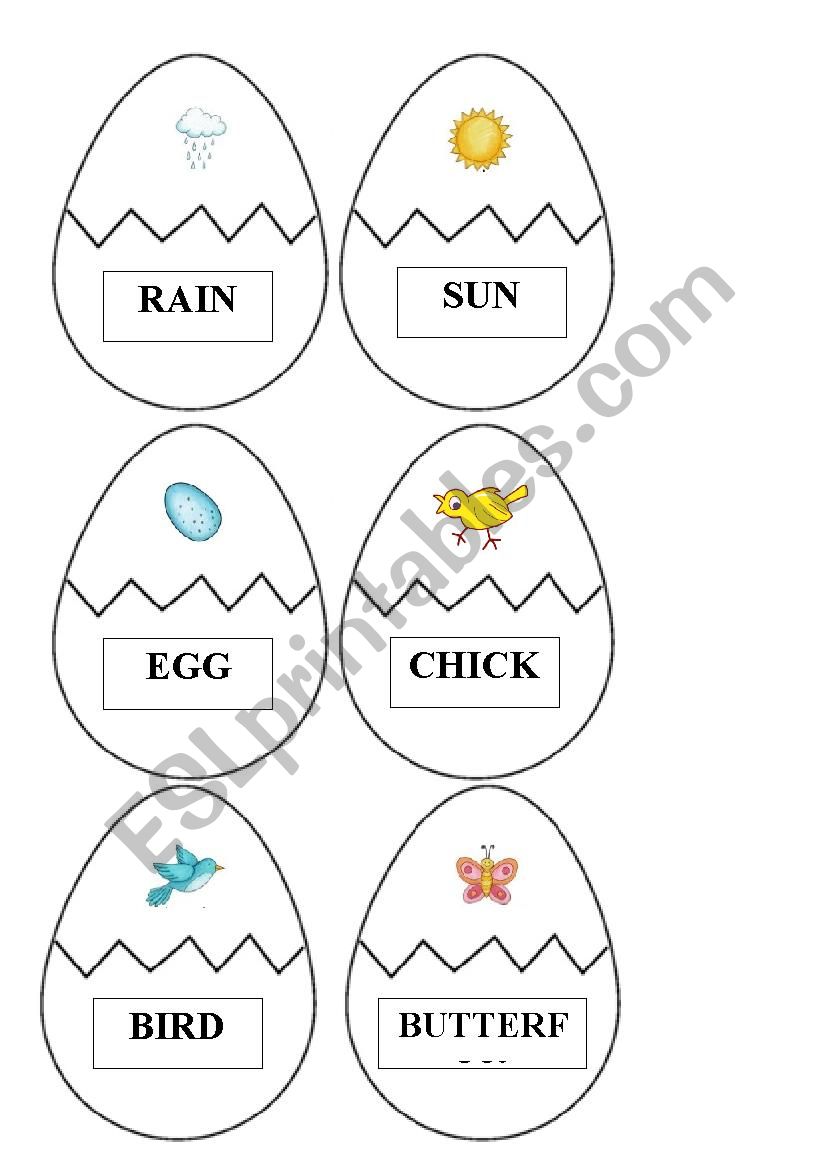 Eggs hunt puzzle worksheet