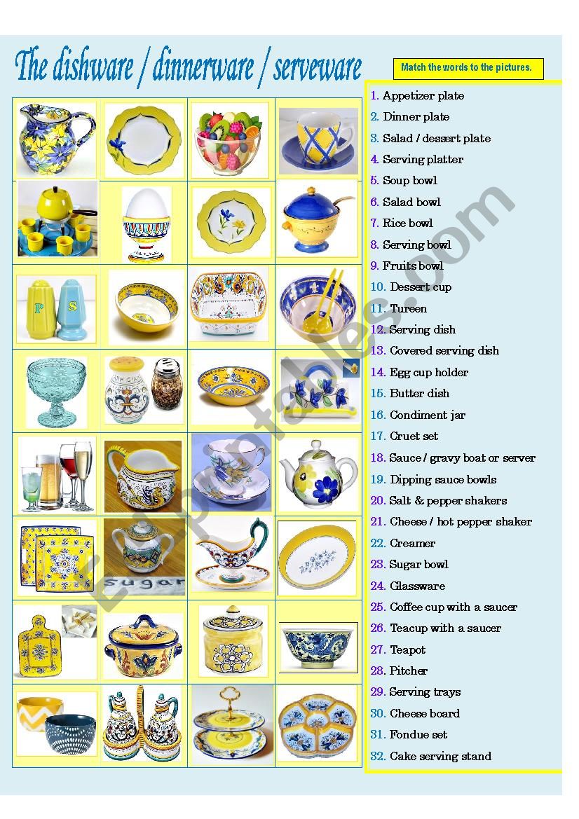 In the dining room: Dishware & Serveware