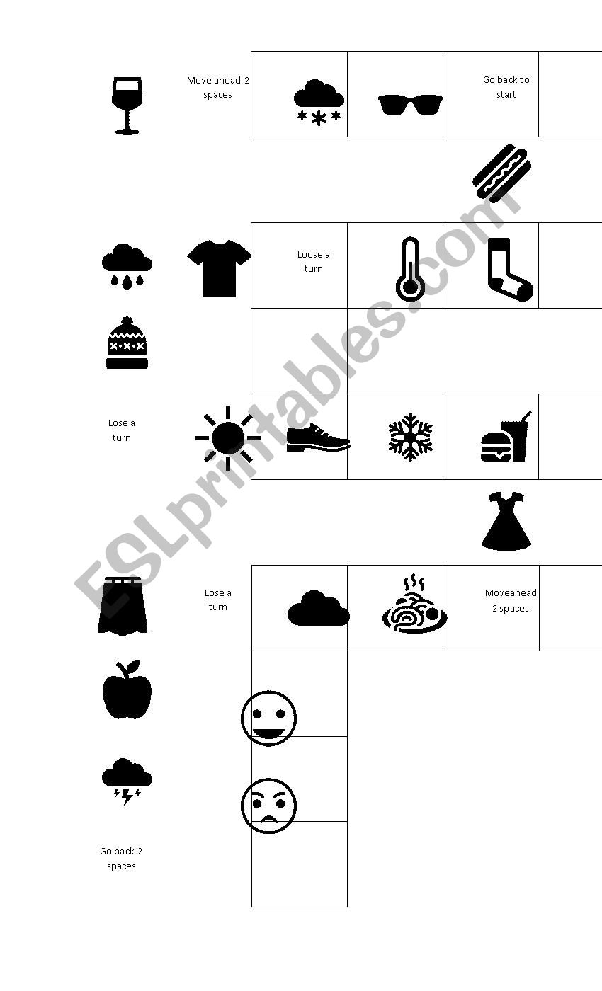 Vocabulary Boardgame worksheet