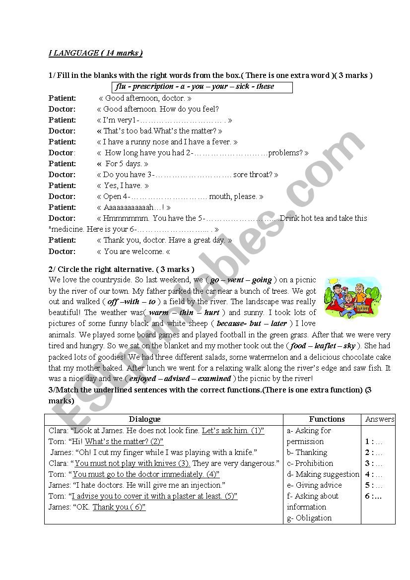 Mid semester test N:2 worksheet