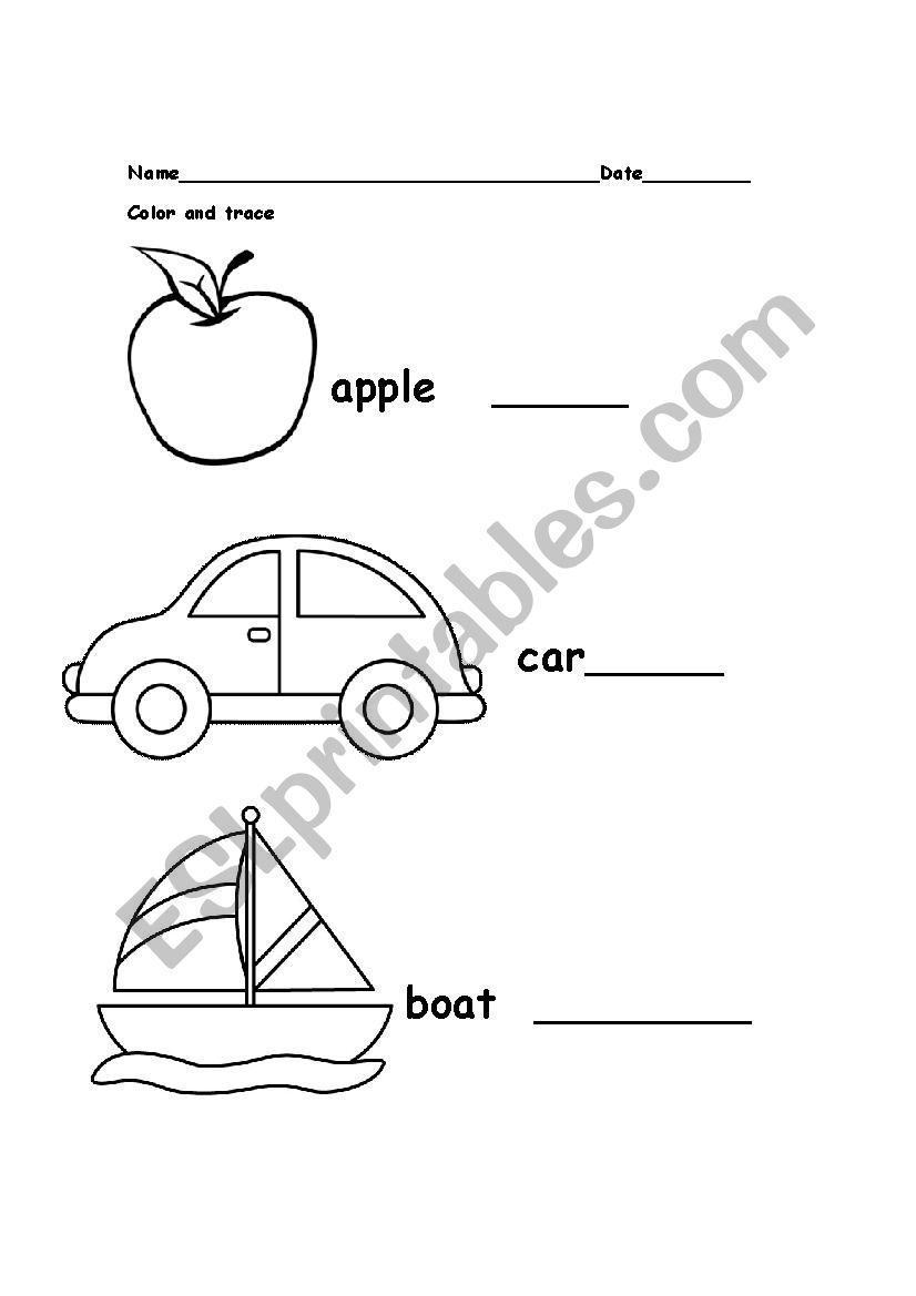 a b c worksheet