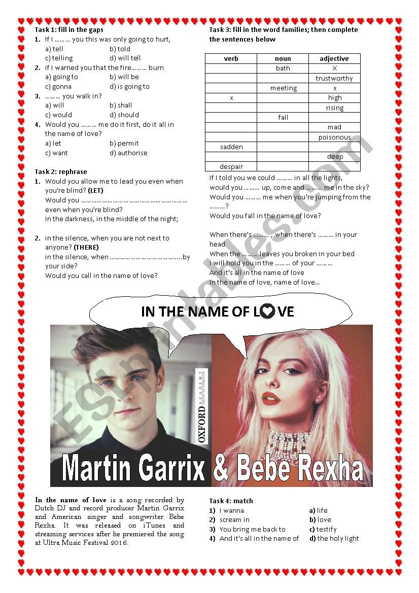Martin Garrix & Bebe Rexha - In the name of love
