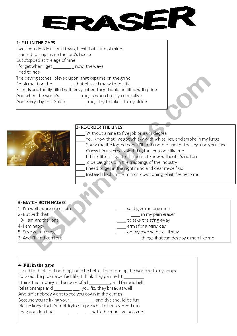 ERASER worksheet