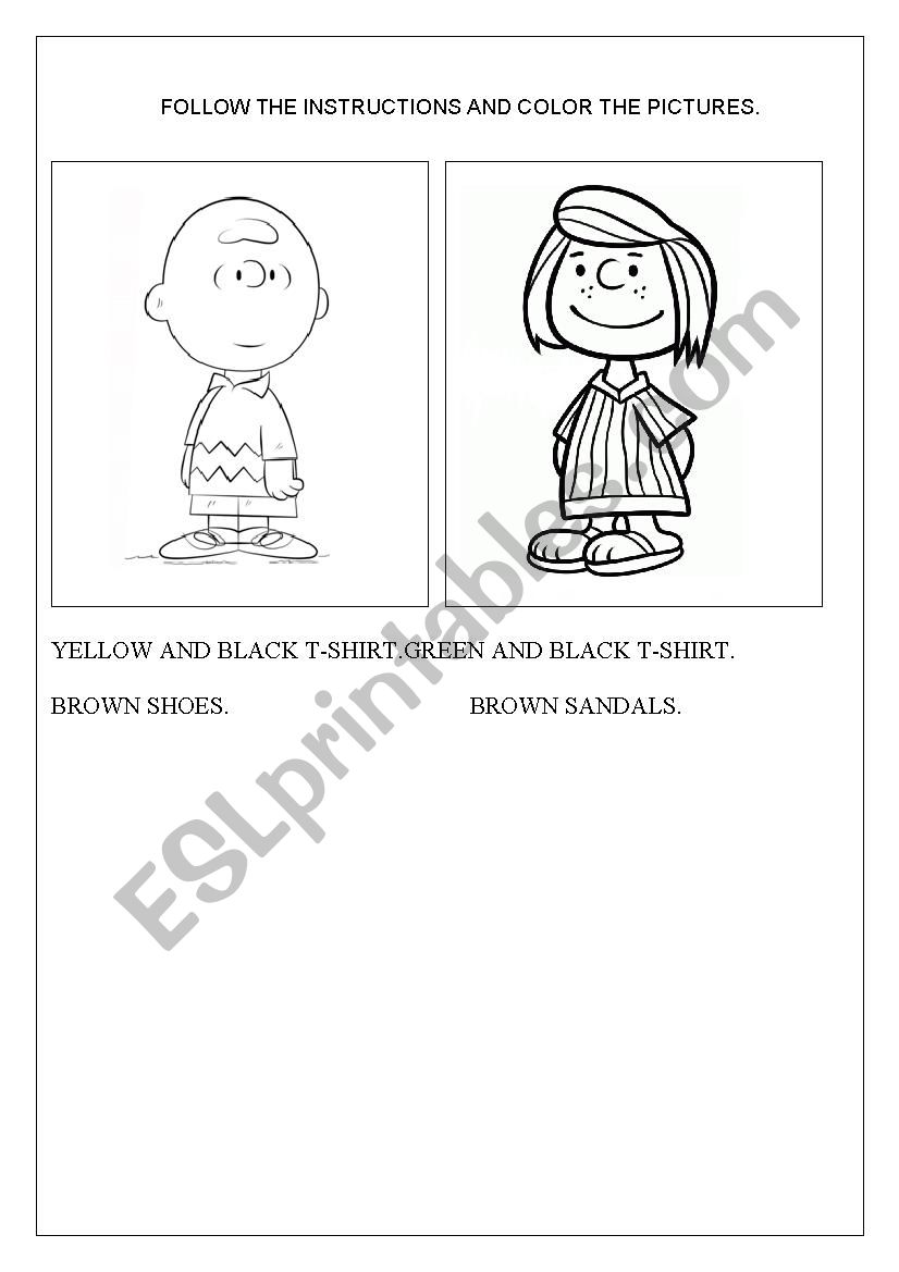 Clothes worksheet