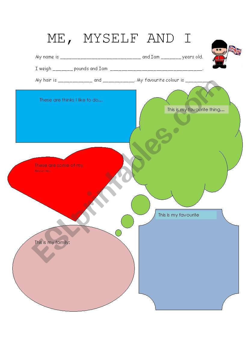 All about me worksheet