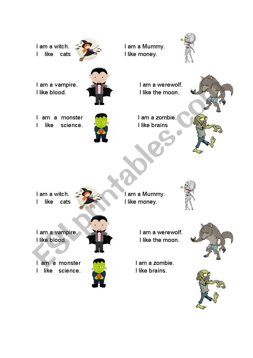 Zombie Janken Game worksheet