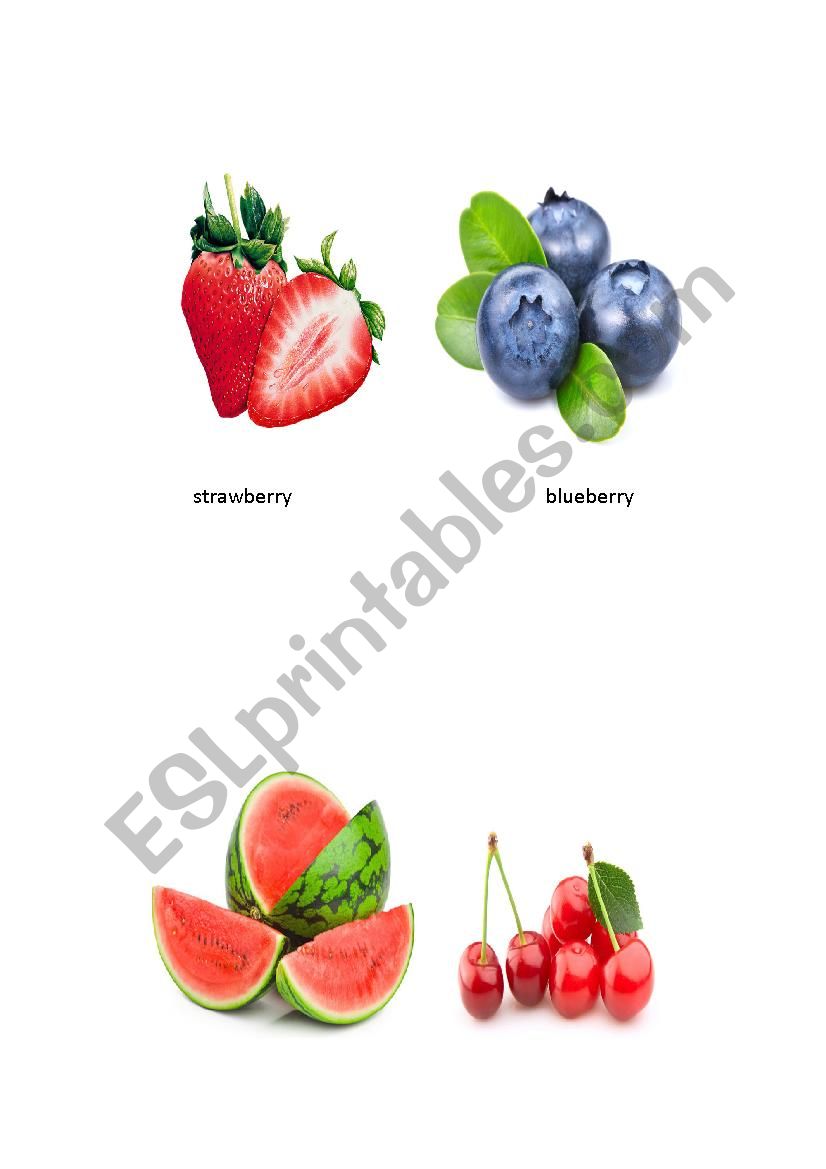 fruits worksheet