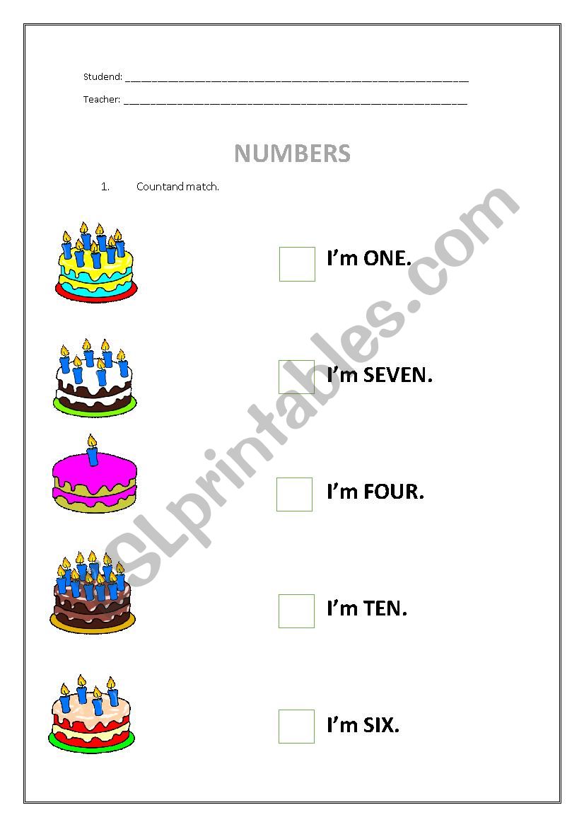 How old are you?  worksheet