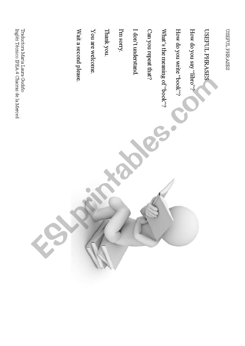classroom language worksheet