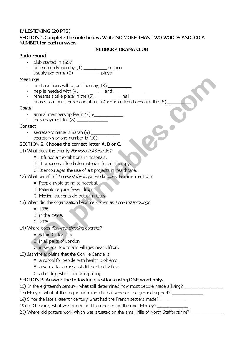 cpe test1 with key   worksheet
