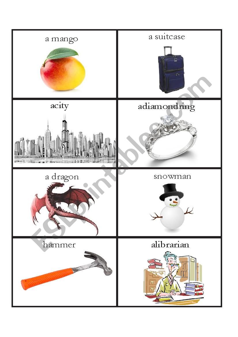 Guess Who/What worksheet