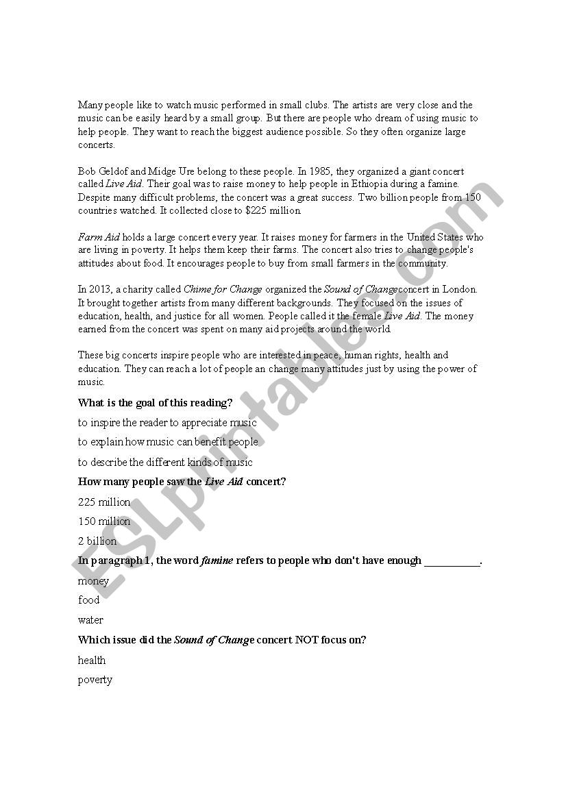 Art and Culture- Photography worksheet