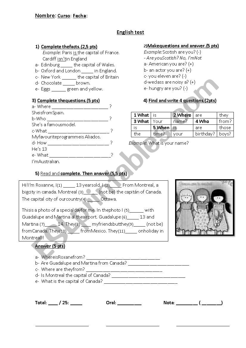 Personal Inormation and verb to Be