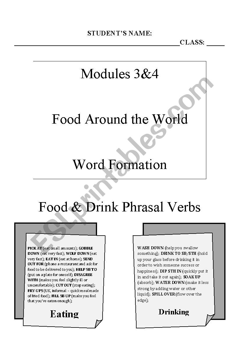 Food around the World & Word Formation (Part I)