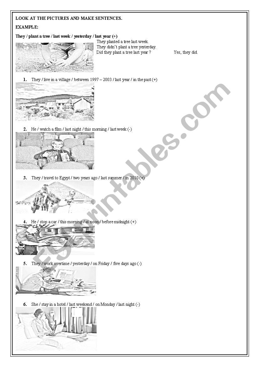 Past Sımple Worksheet -1-