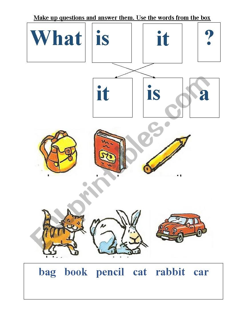 What is it? It is a.... worksheet