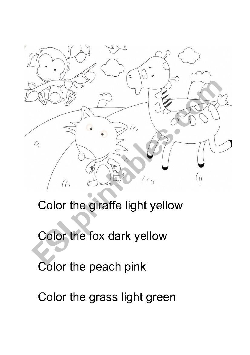 Color the picture-animals and color