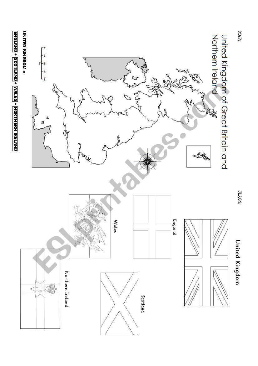 Maps and Flags of English Speaking countries