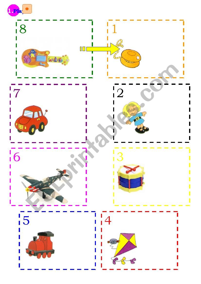 Toys-boardgame1 worksheet