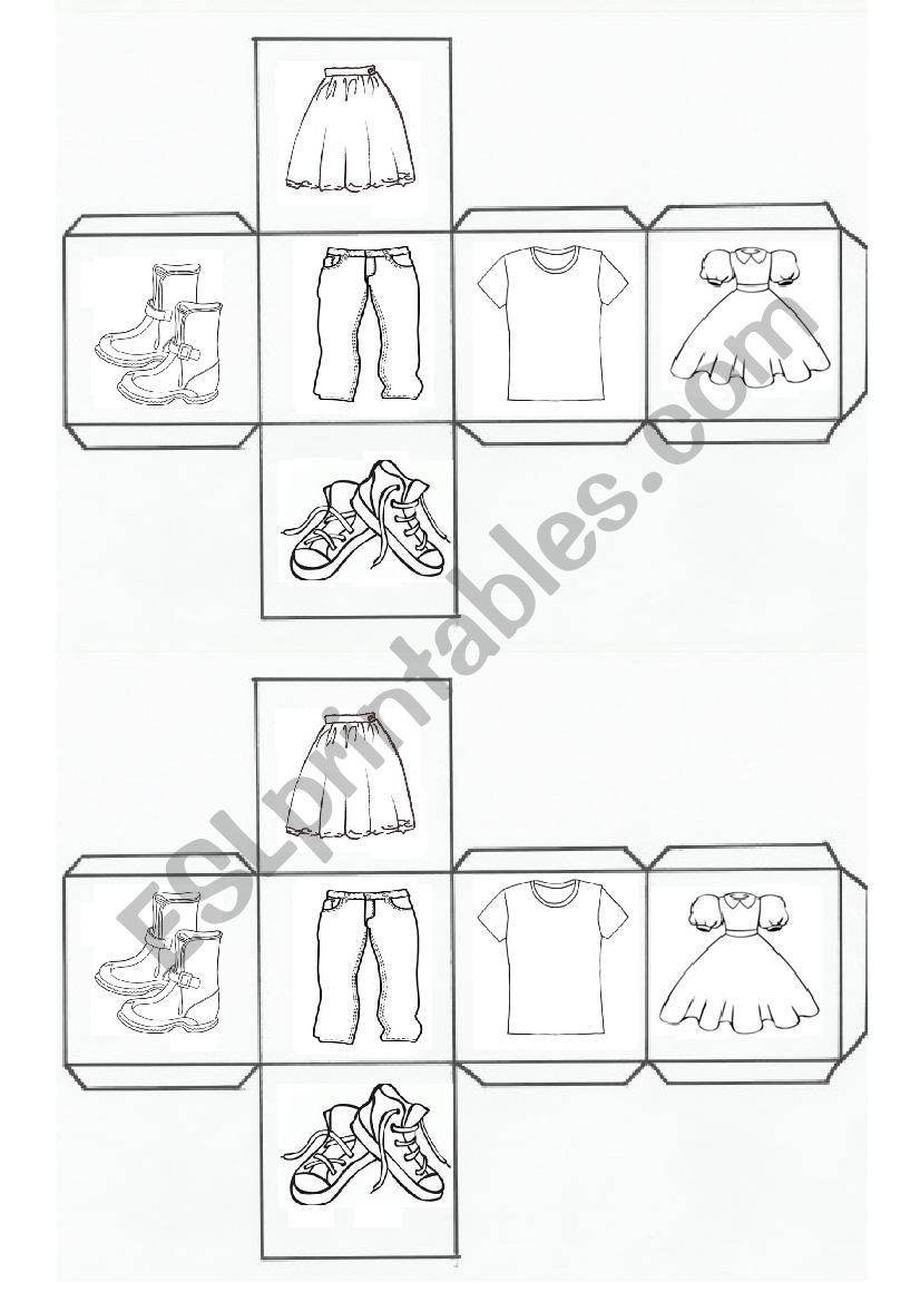 clothes worksheet