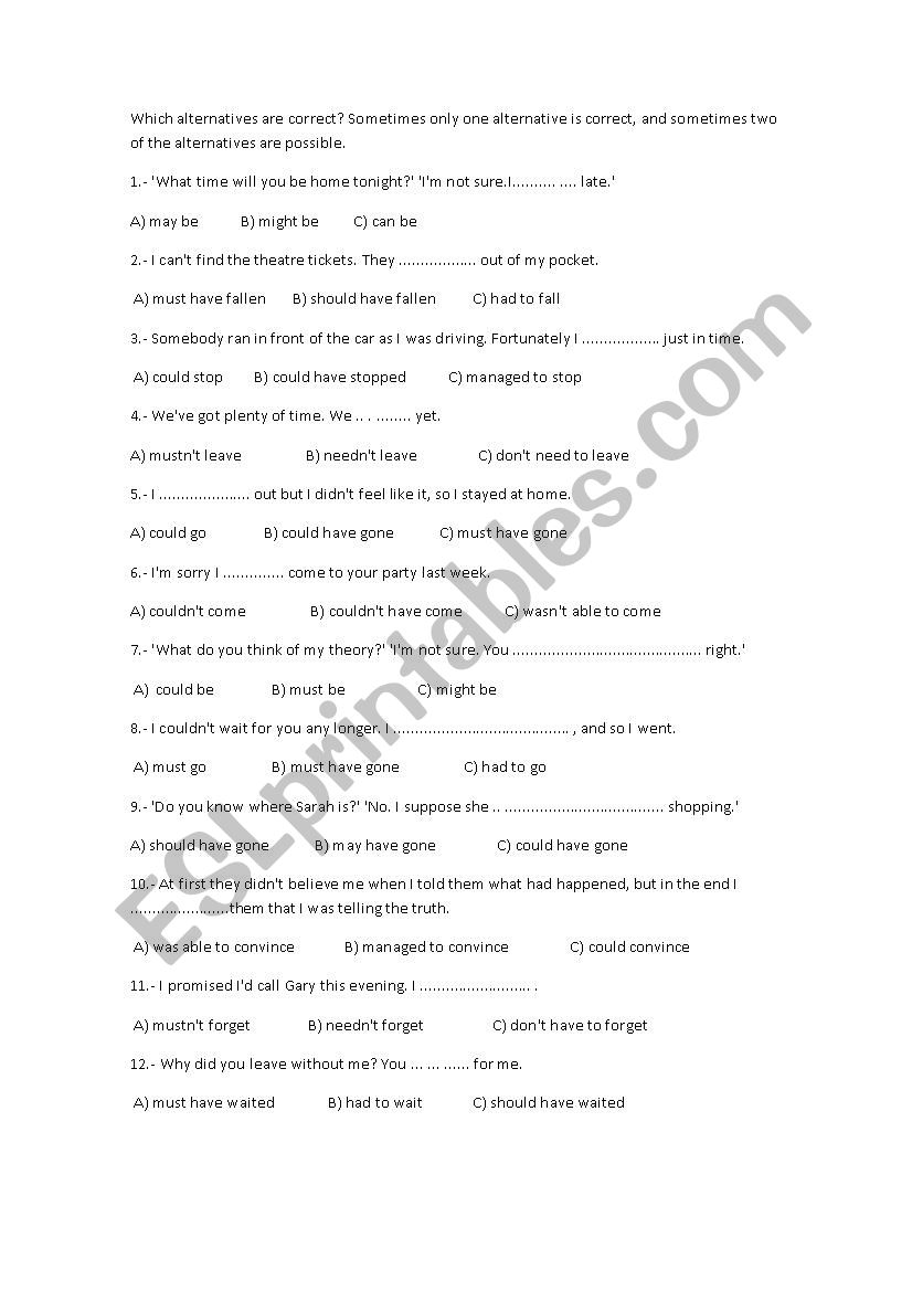 grammar 1 bach worksheet