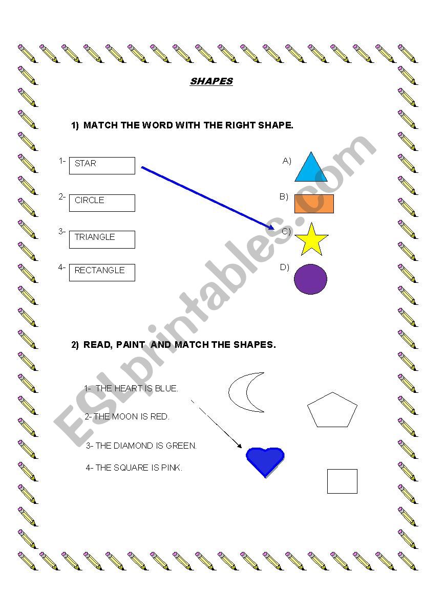 SHAPES worksheet