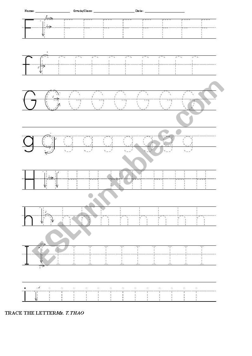 ALPHABET WORKSHEET worksheet