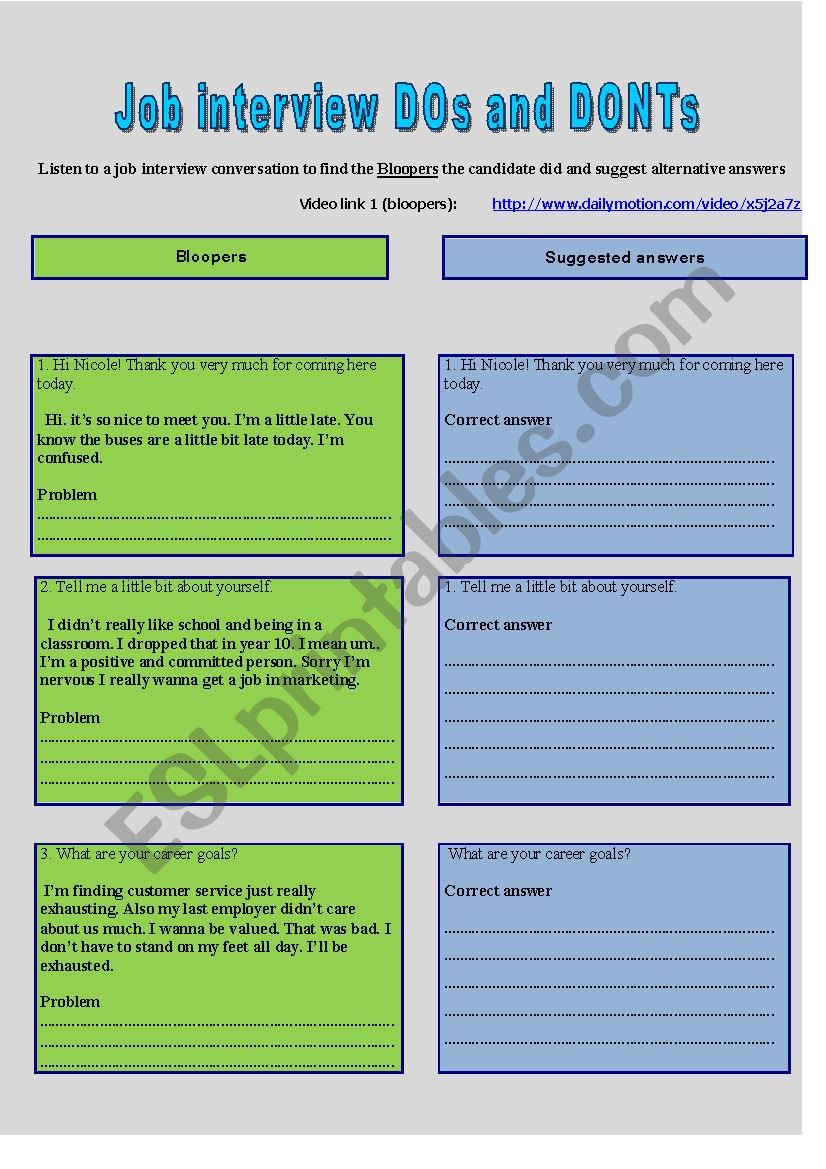 business planning exercise listening answers