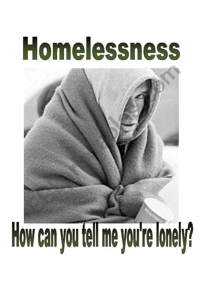 The Homeless worksheet