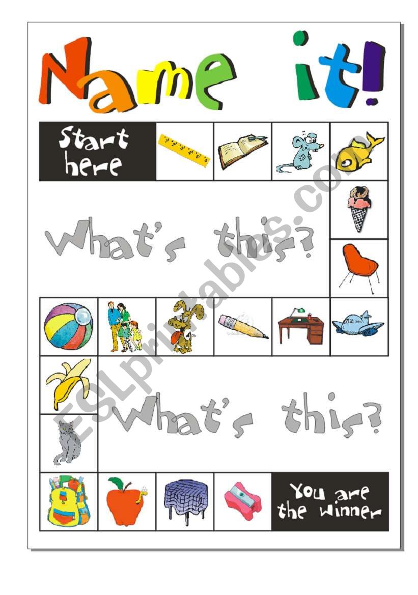 Game: Name it! worksheet