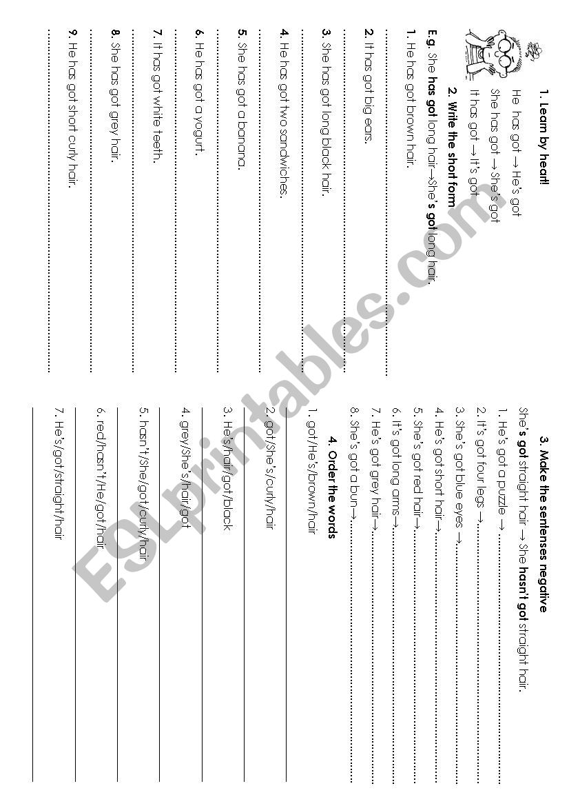 unscramble worksheet