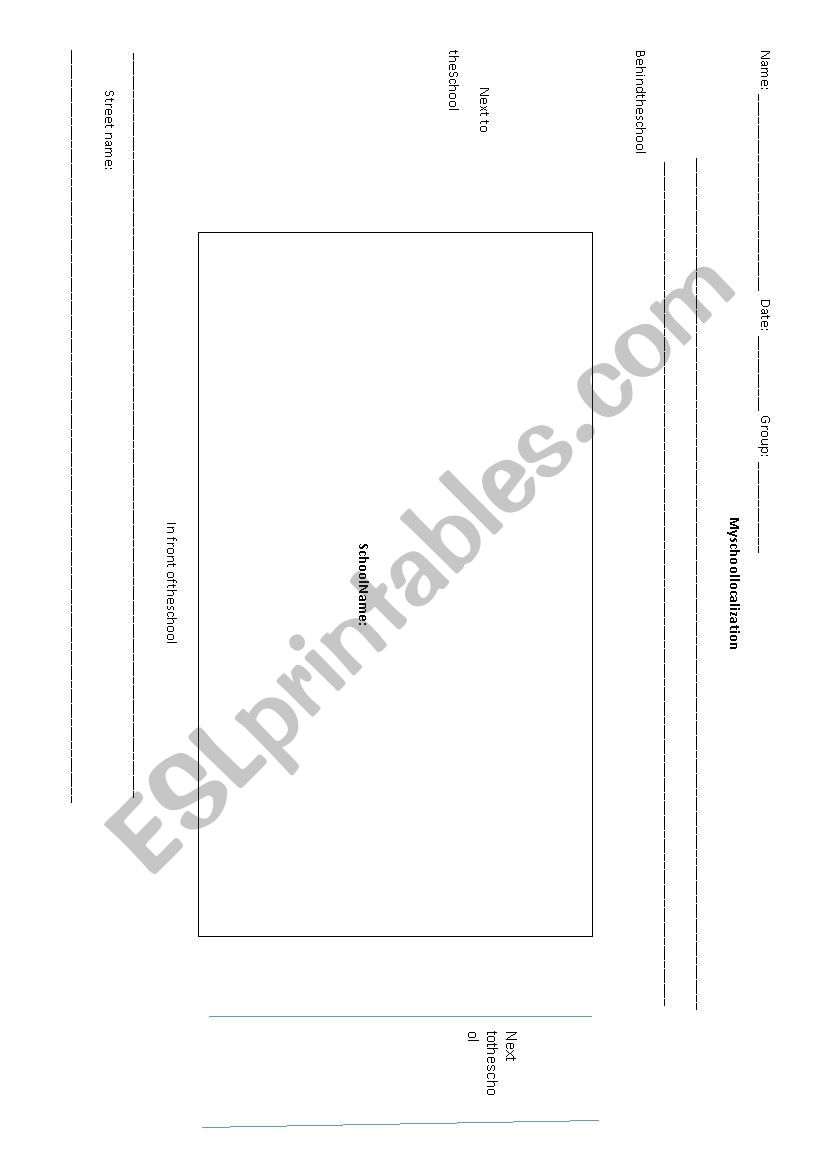 School map worksheet