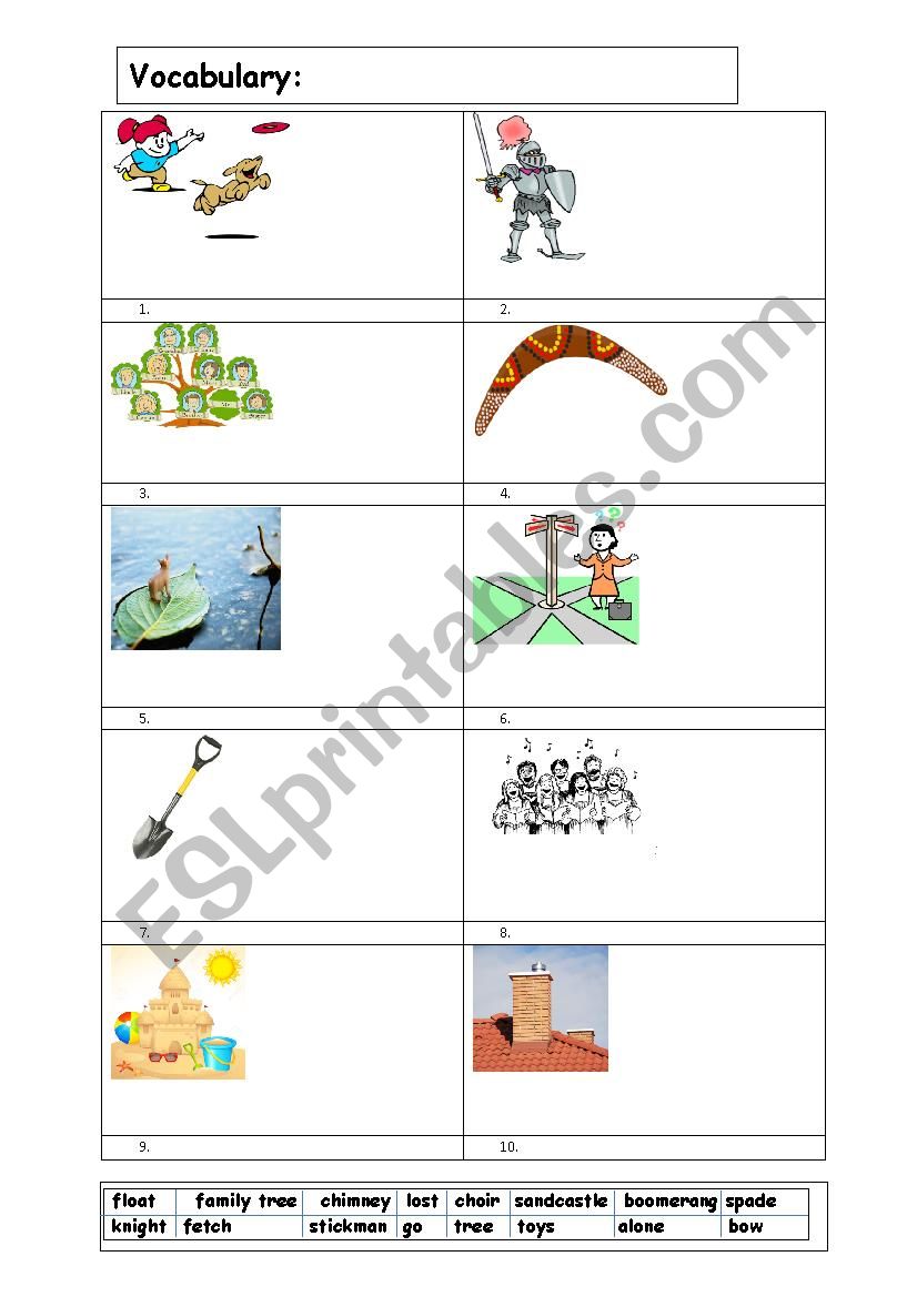 StickMan by Julia Donaldson worksheet