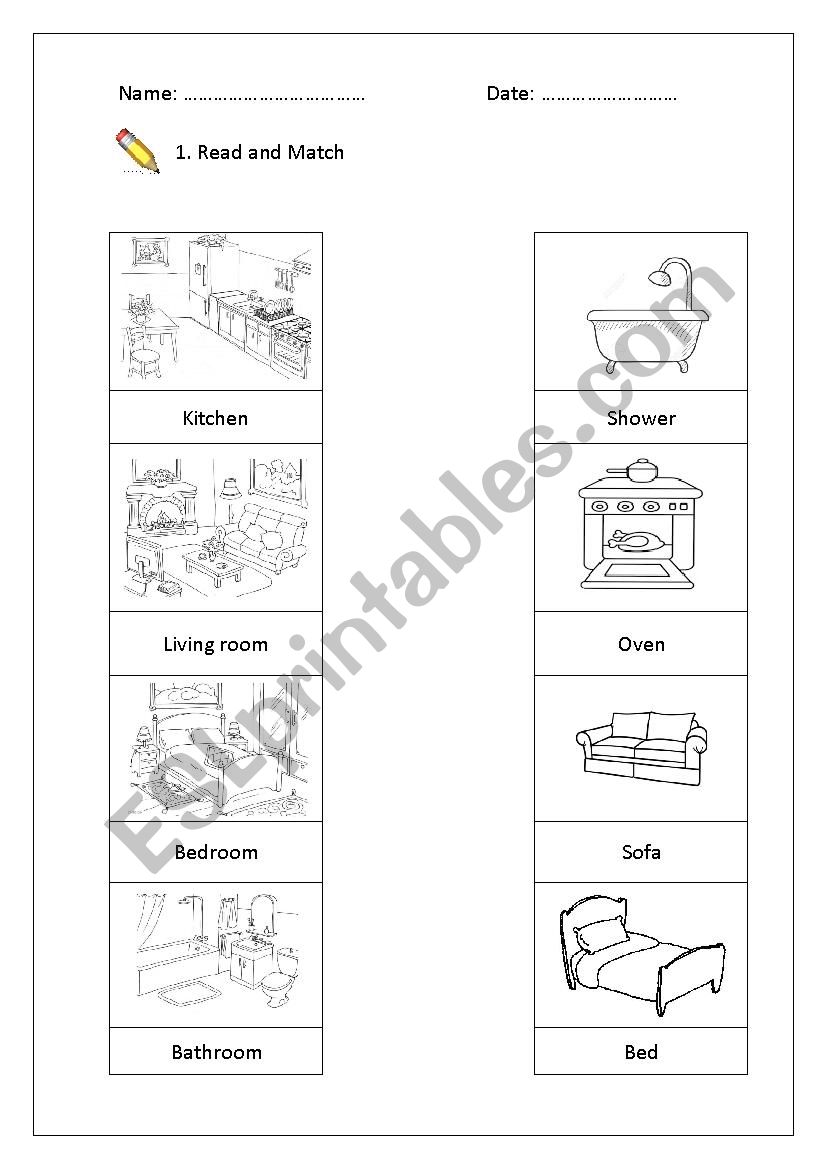 read and match worksheet