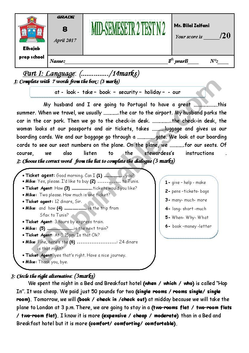 second mid-term 2 test number 2